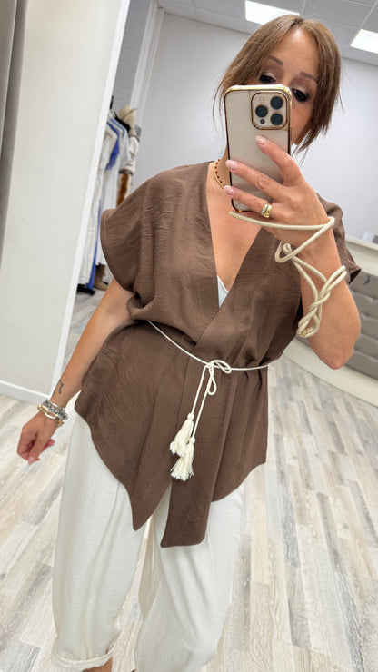 Kimono con cintura moro Extasy