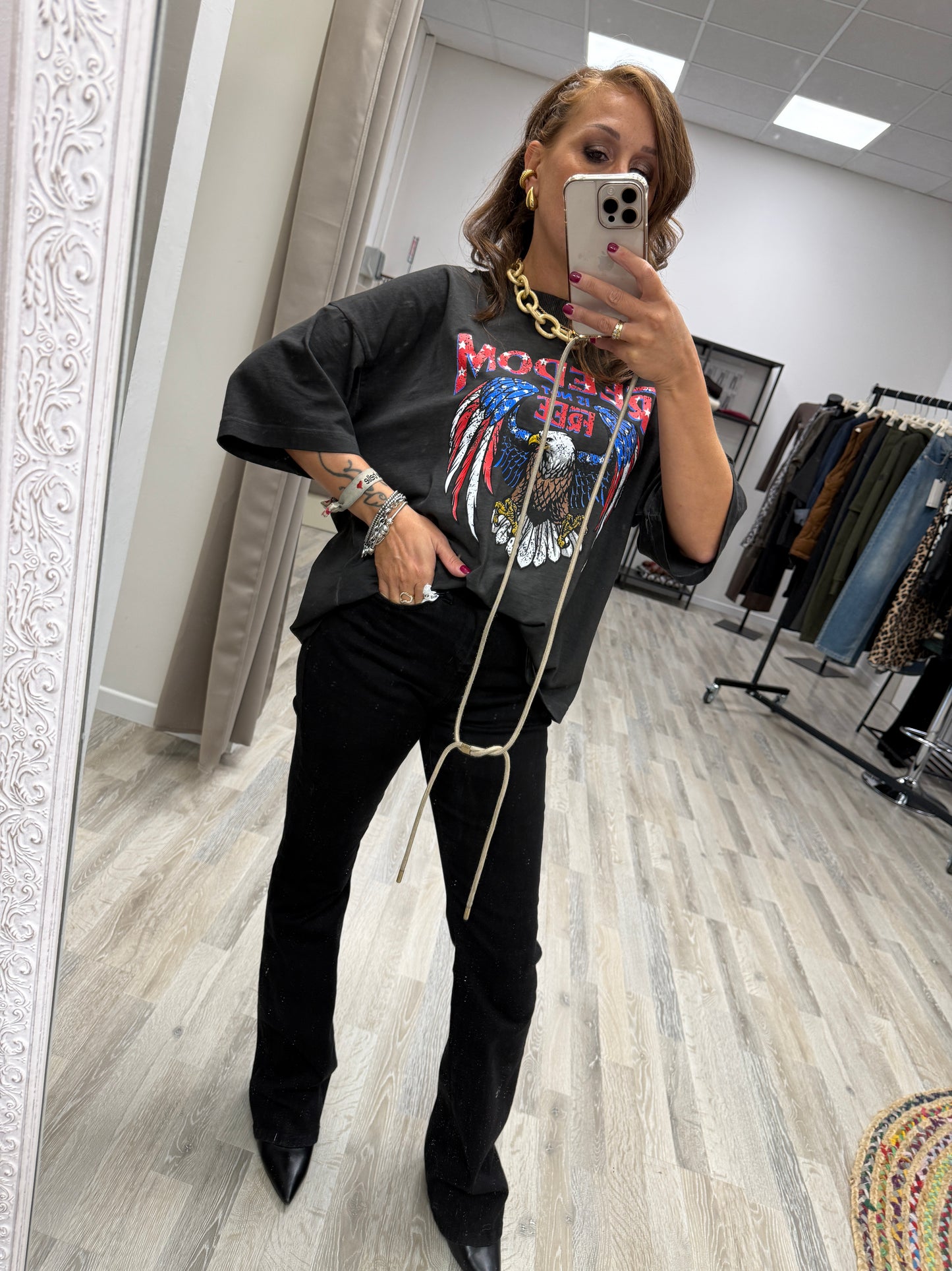 Jeans boot cut nero Susy Mix