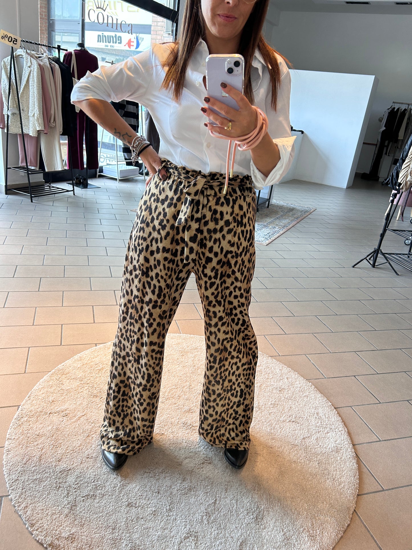 Pantalone Palazzo fantasia Kiki Six