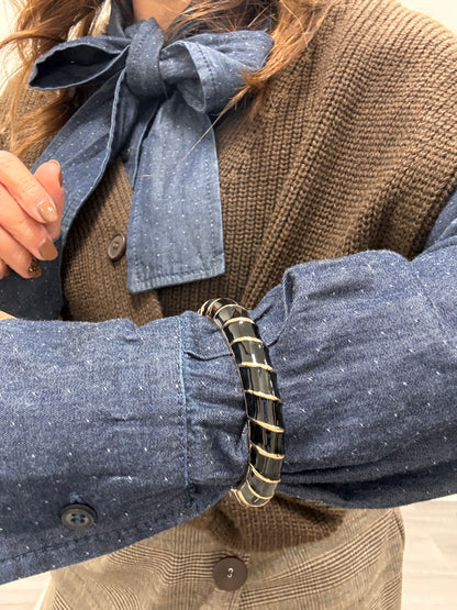 Bracciale nero resina Memoire