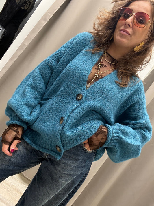 Cardigan Tre Bottoni HaveOne Ottanio