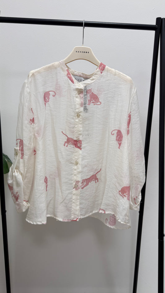 Camicia tigri rosa HaveOne
