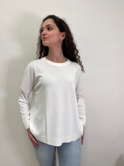 Maglia Bianca in filo Susy Mix