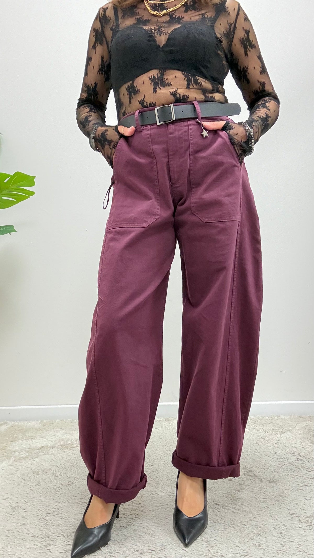 Pantalone Balloon Stellina bordeaux Susy Mix Art.58300P27