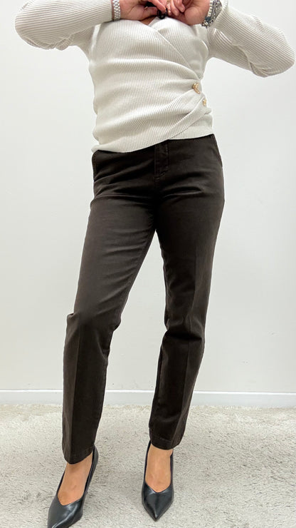 Pantalone Chino cotone moro Extasy