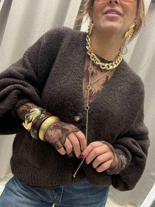 Cardigan Tre Bottoni HaveOne Moro