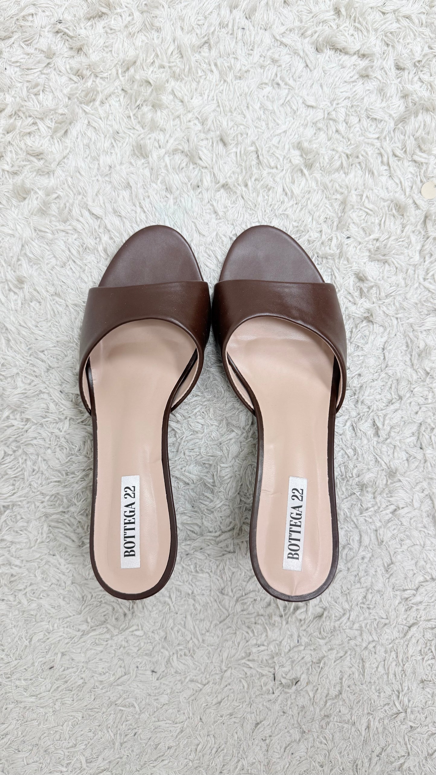 Ciabatta mules a fascia moro Memoire