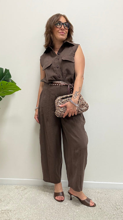 Pantaloni ovetto cupro moro Extasy