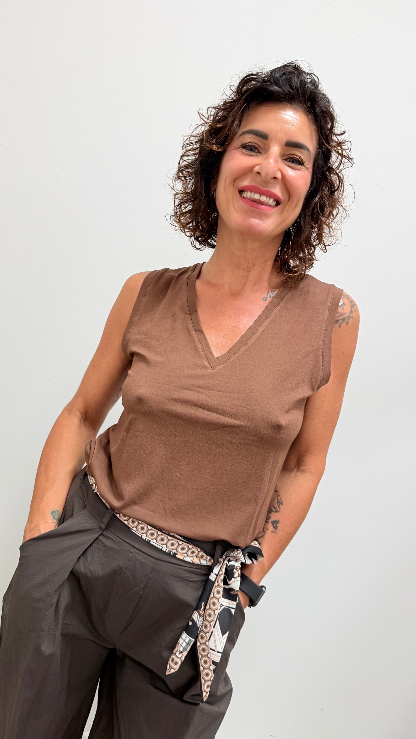 Canotta basic Extasy moro
