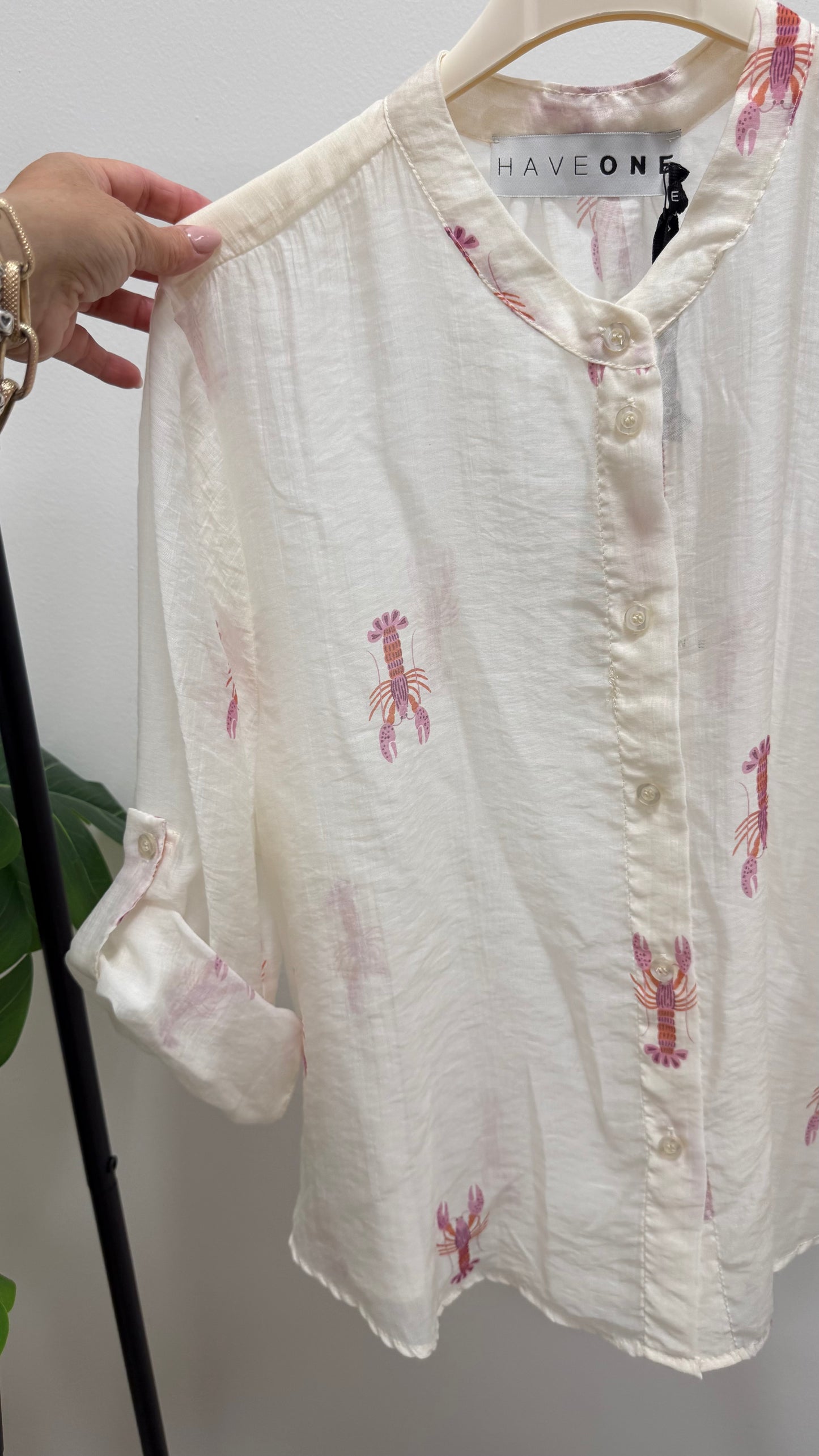 Camicia aragosta rosa HaveOne