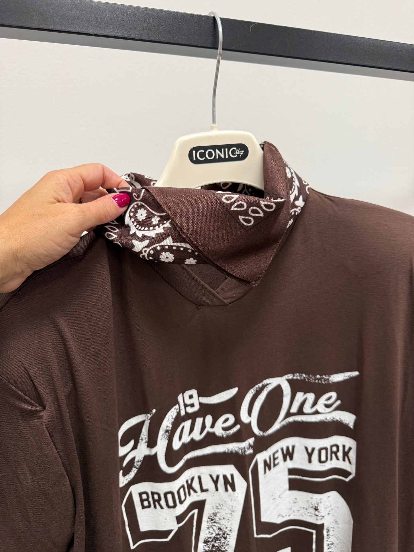 T-shirt bandana pizzo moro Haveone