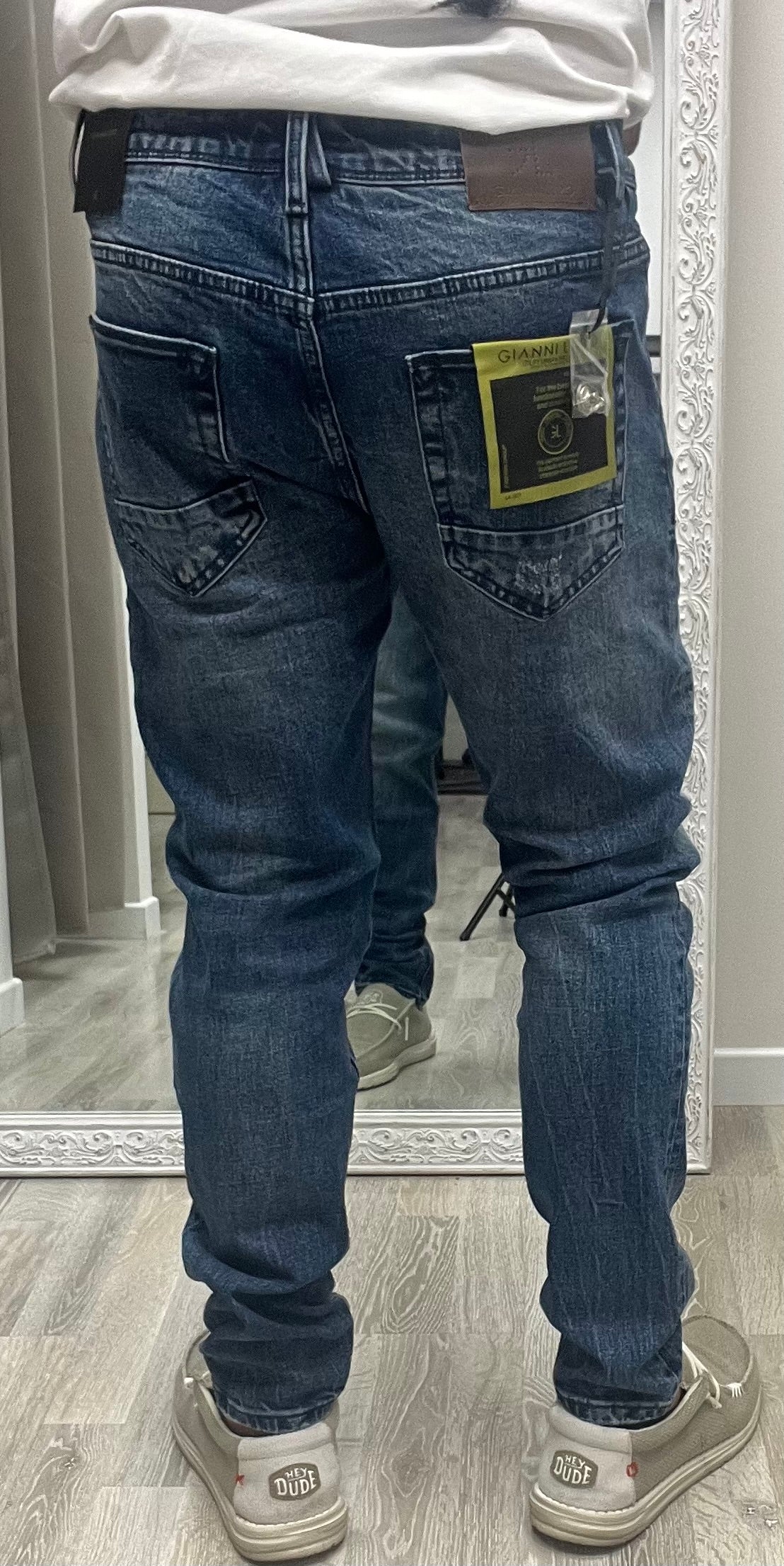 Gianni Lupo Jeans con Rotture Uomo Modello Bruce