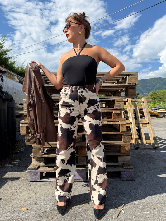 Pantaloni fantasia mucca Susy Mix