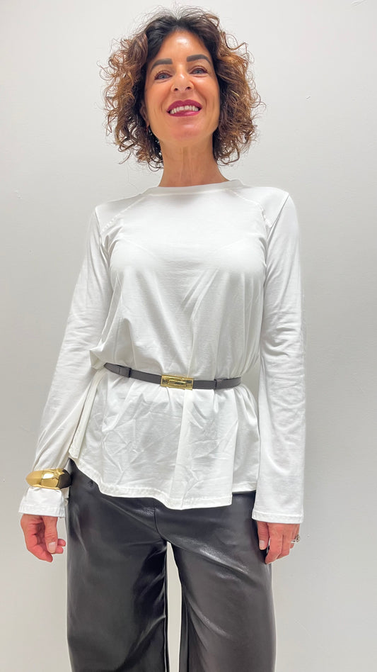 T-shirt manica campana My-d bianca