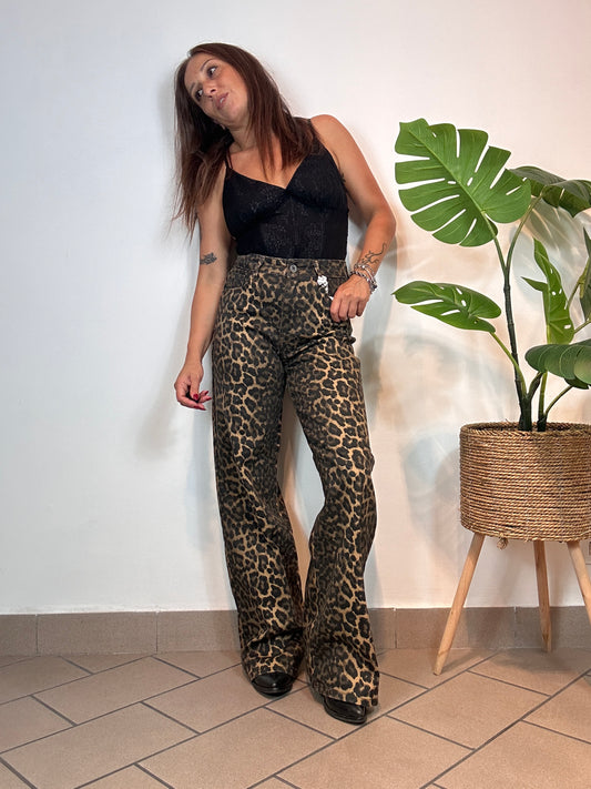 Pantalone Animalier Susy Mix