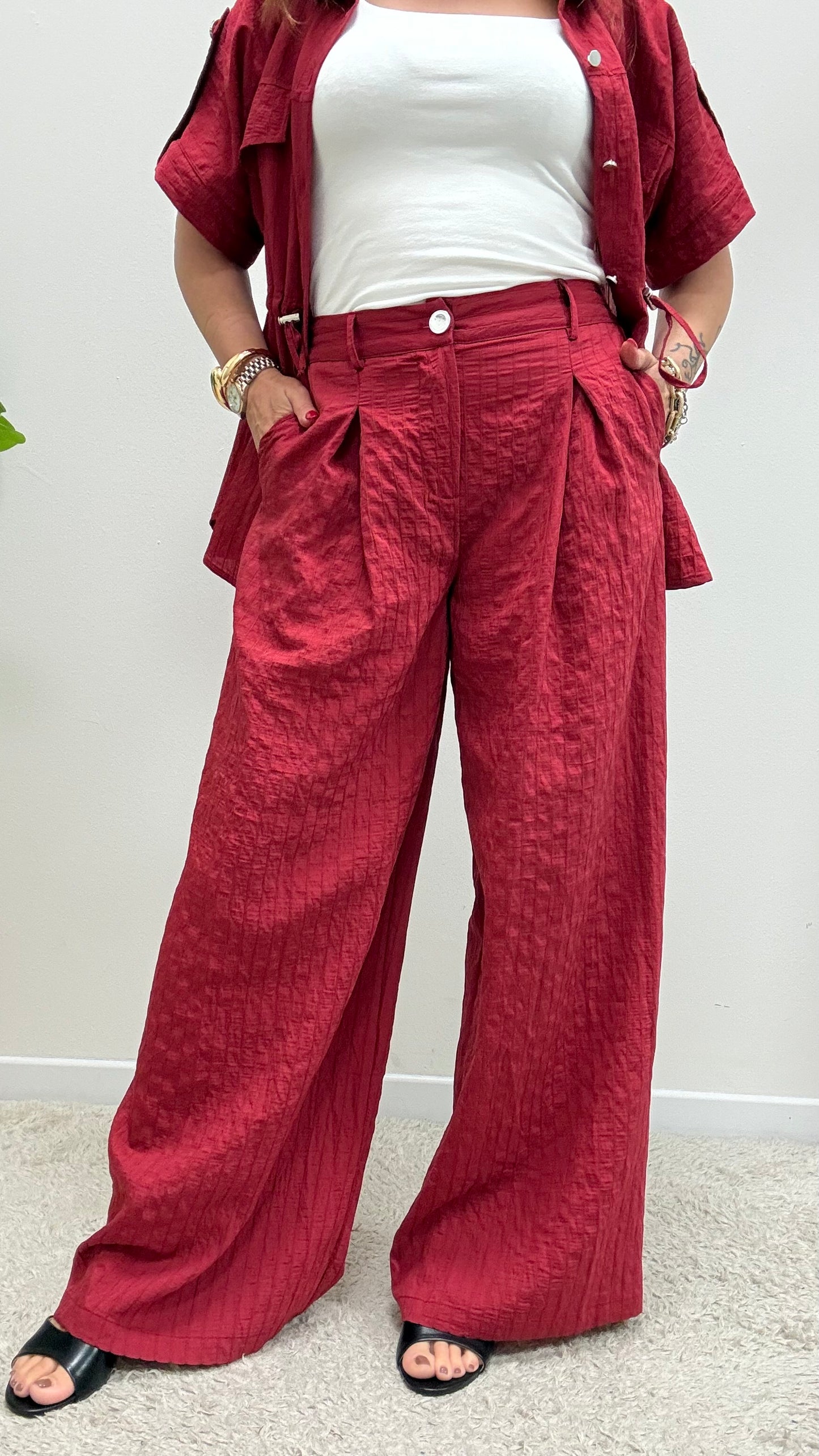 Pantalone Palazzo Rosso India Extasy