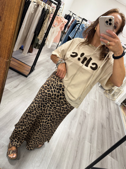 Gonna viscosa animalier Susy Mix