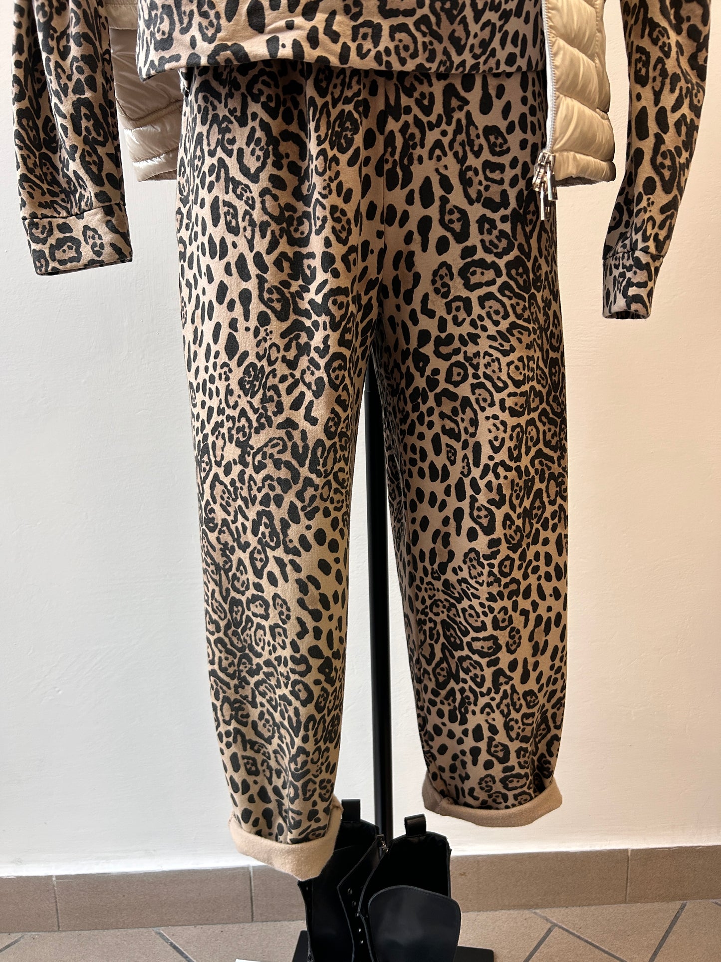 Pantaloni in felpa animalier Susy Mix