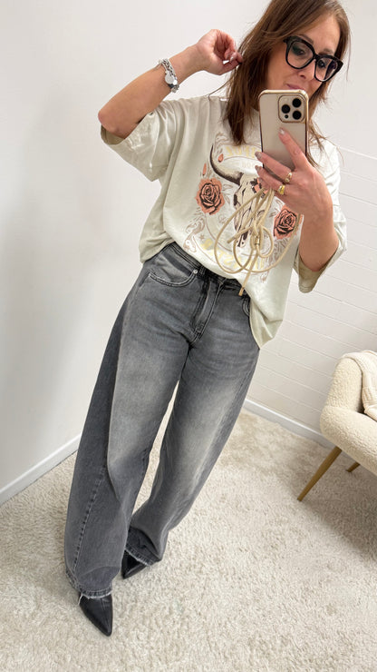 Jeans Lucy barrel grigio Haveone