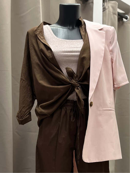 Haveone camicia in mussola moro