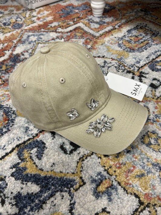 Susy Mix cappellino con strass sabbia
