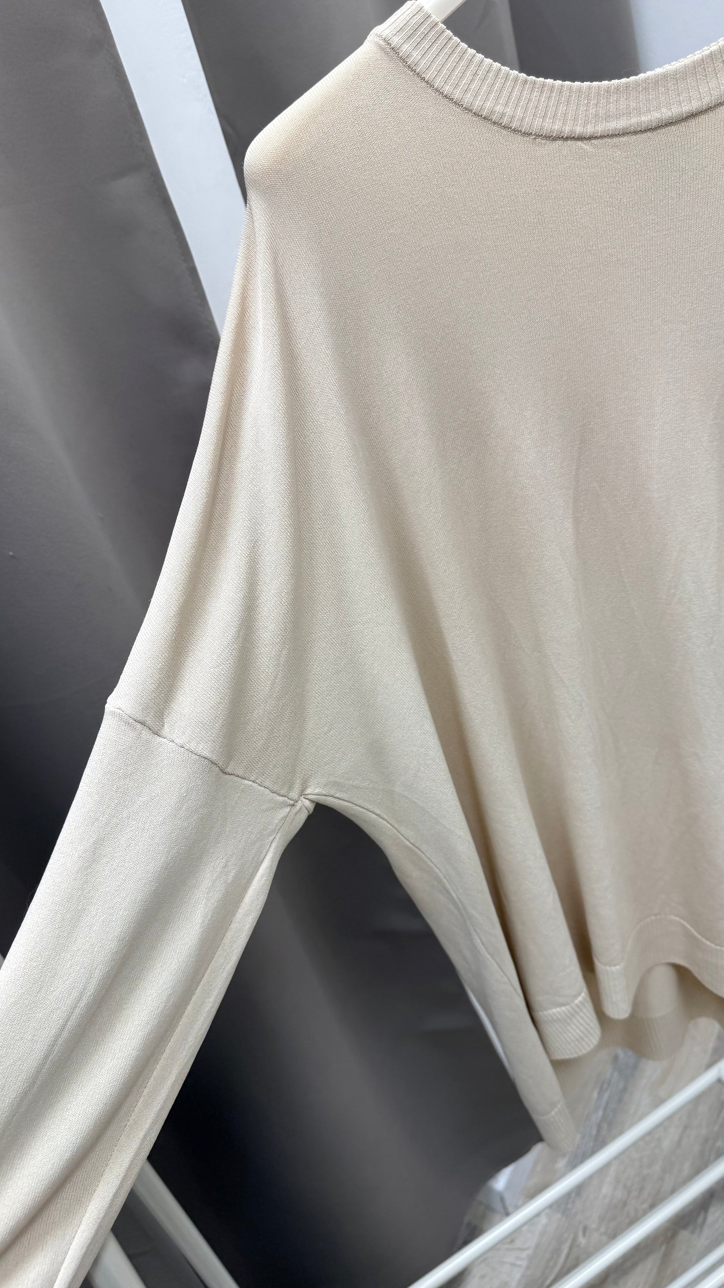 Maglia beige in filo Susy Mix