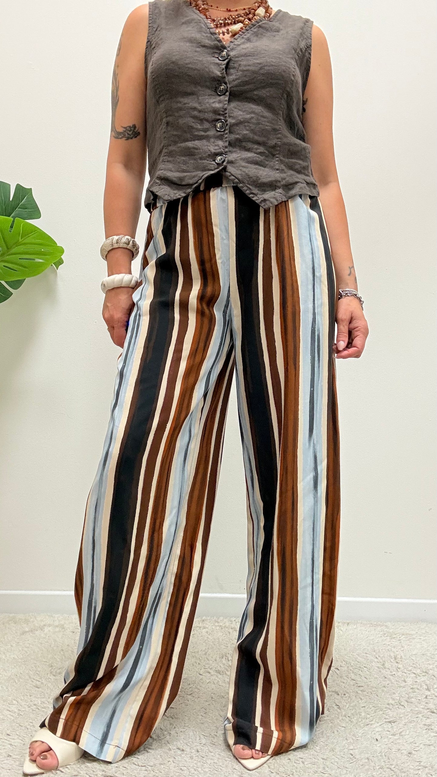 Pantalone Palazzo Righe etnico HaveOne