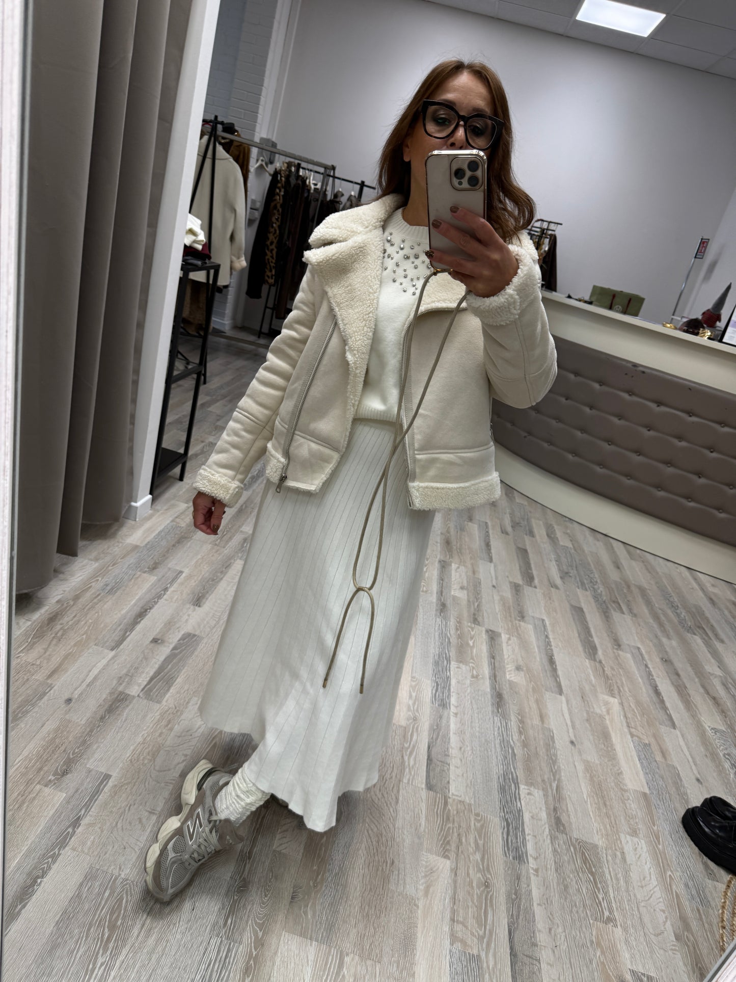 Gonna in maglia burro Susy Mix