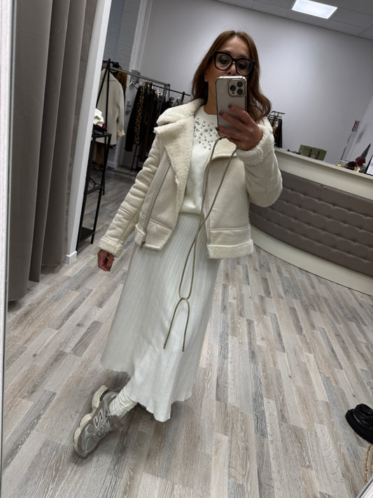 Gonna in maglia burro Susy Mix