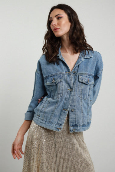 Giubbino in Denim over Susy Mix