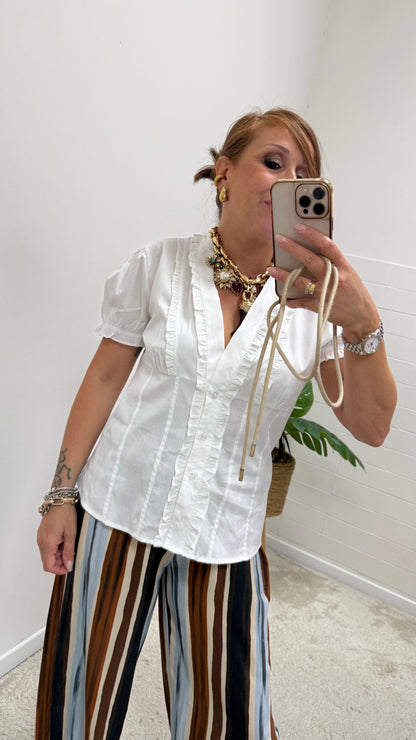 Camicia bustier manica sbuffo Extasy