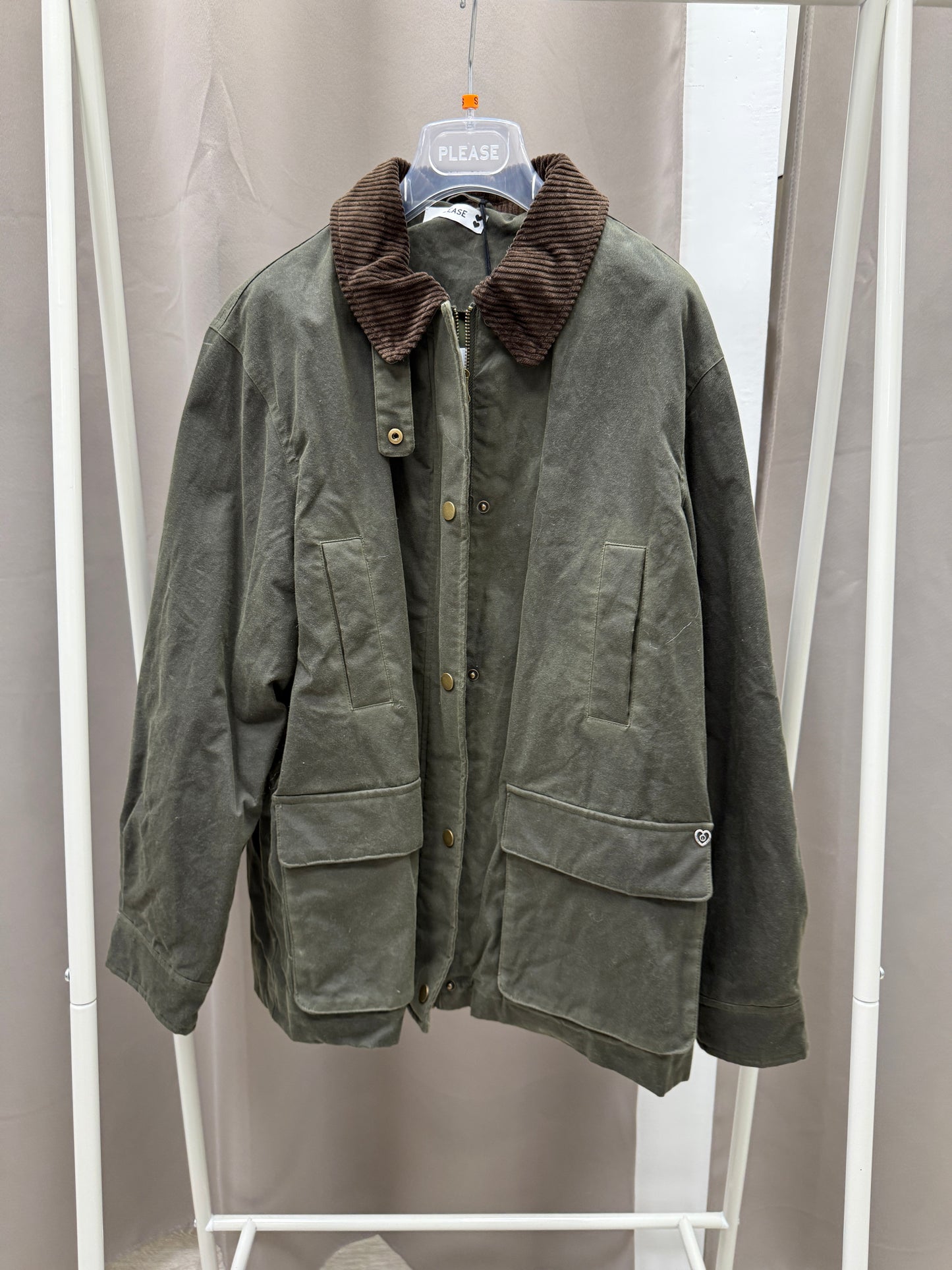 Giacca Modello Barbour incerato Please