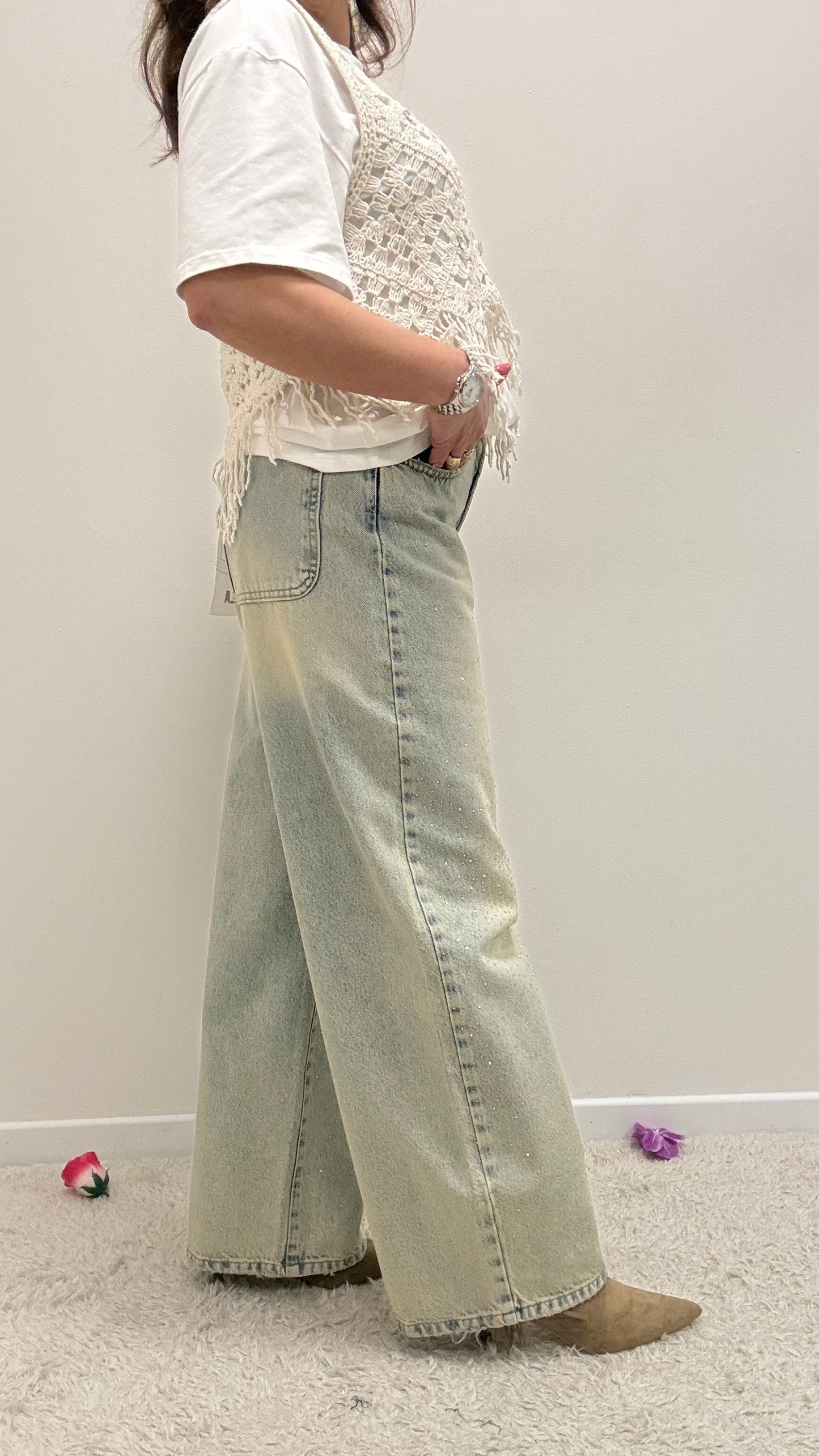 Jeans BELLA strass Haveone