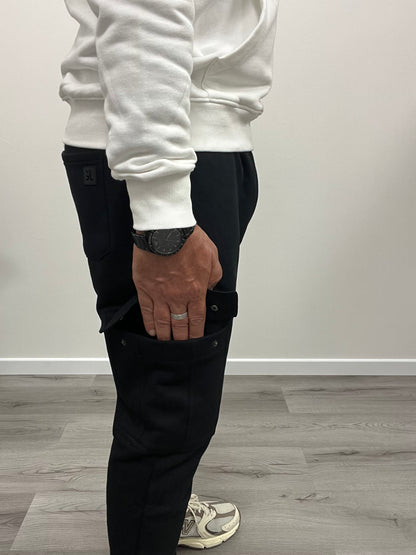 Pantalone in Felpa Nero CargoUomo Gianni Lupo