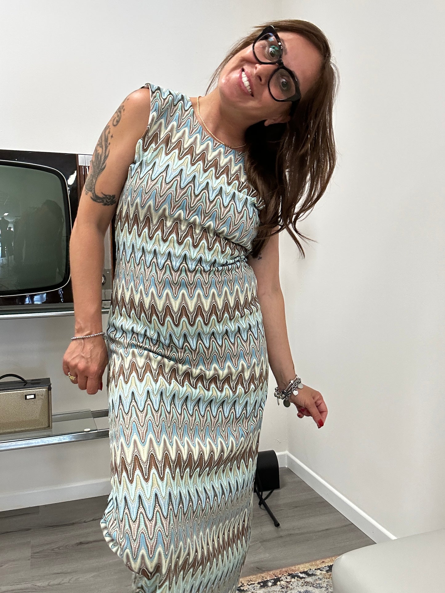Abito Missoni Susy Mix azzurro