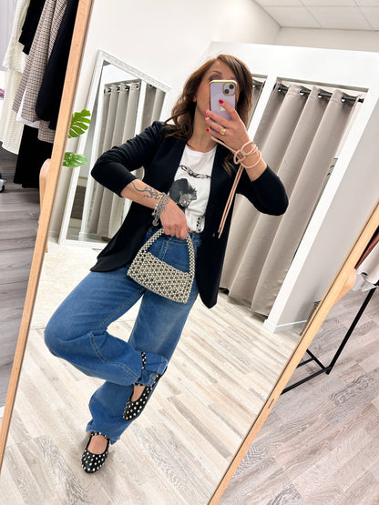 Borsa sfere argento a mano