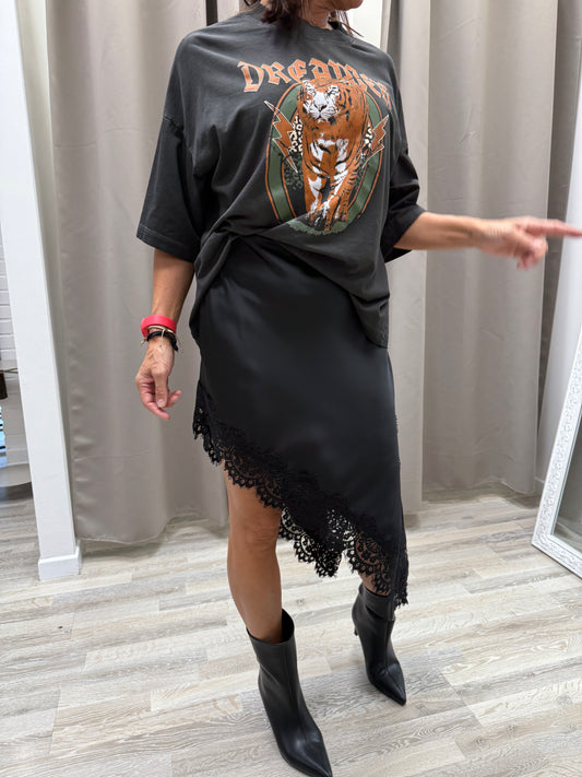 Gonna pizzo asimmetrica Haveone