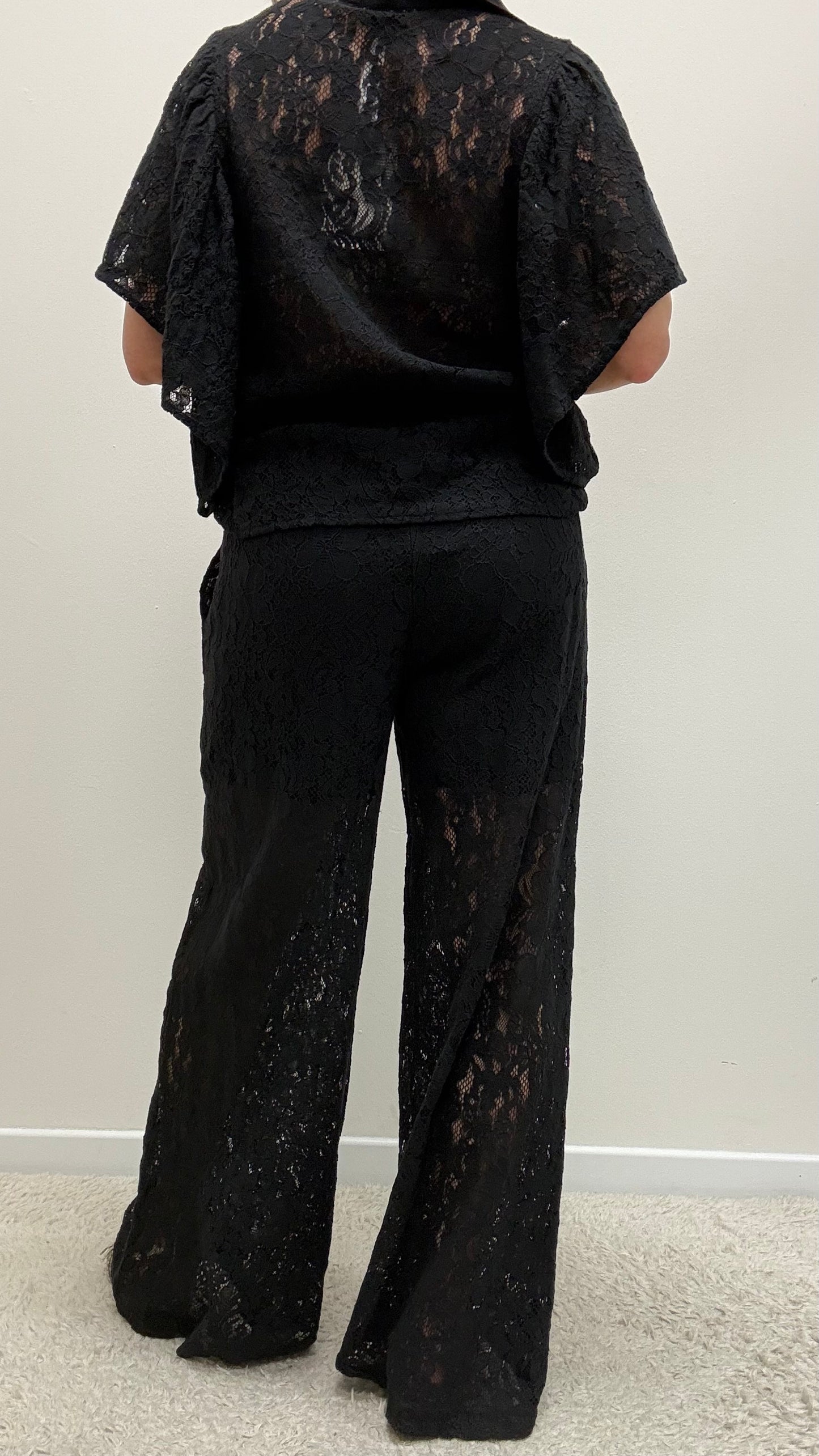 Pantalone Pizzo Nero Susy Mix
