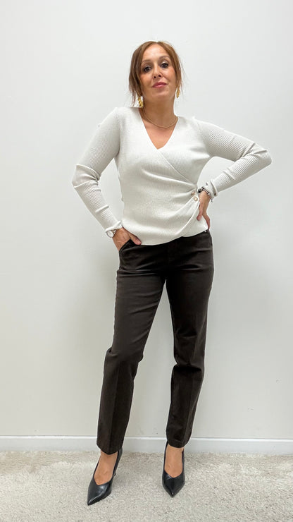 Pantalone Chino cotone moro Extasy