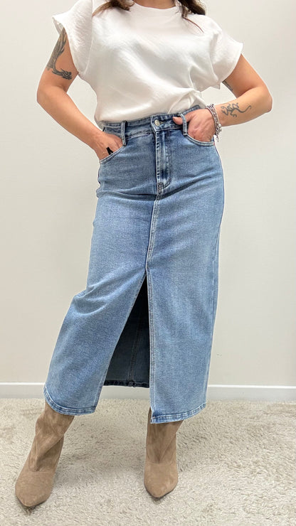 Gonna in jeans con spacco Extasy