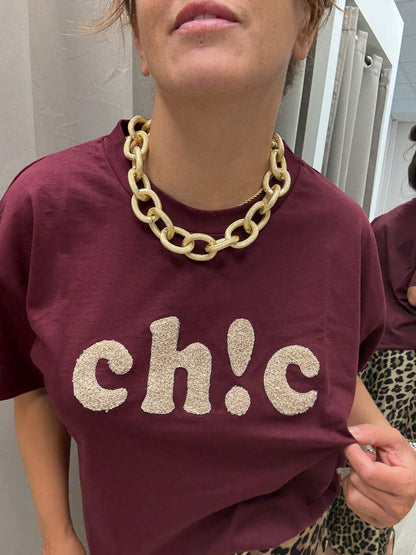 T-shirt Chic Susy Mix Vino