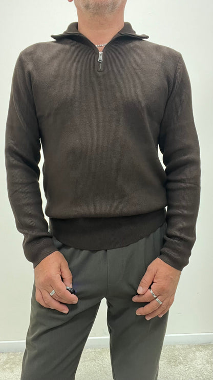 Maglia Costine in Viscosa Pesante Gianni Lupo Moro Art.GL35151GZ