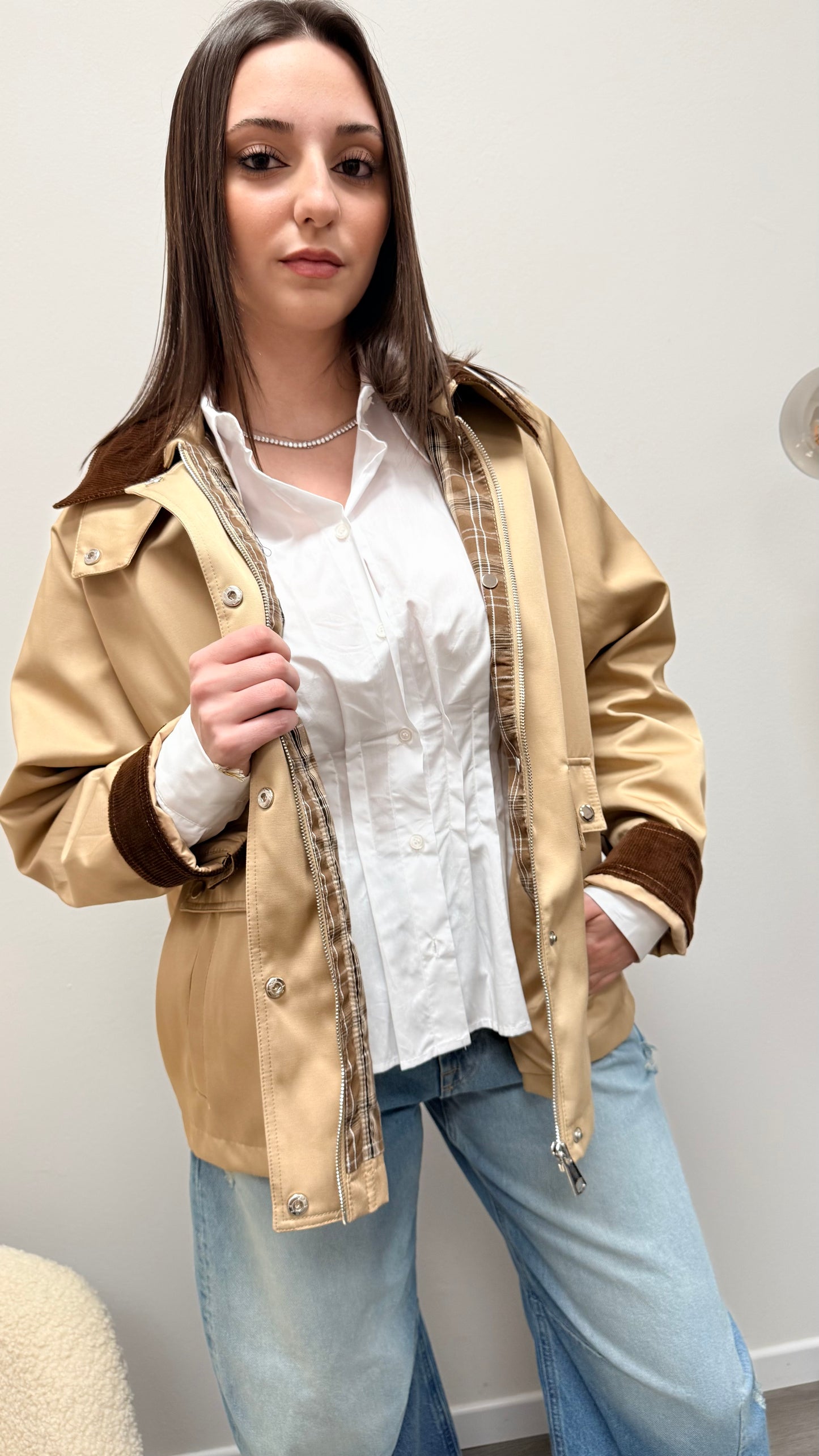 Trench “Barbour” sabbia Haveone