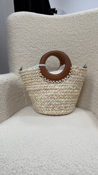 Borsa secchiello in rafia Memoire