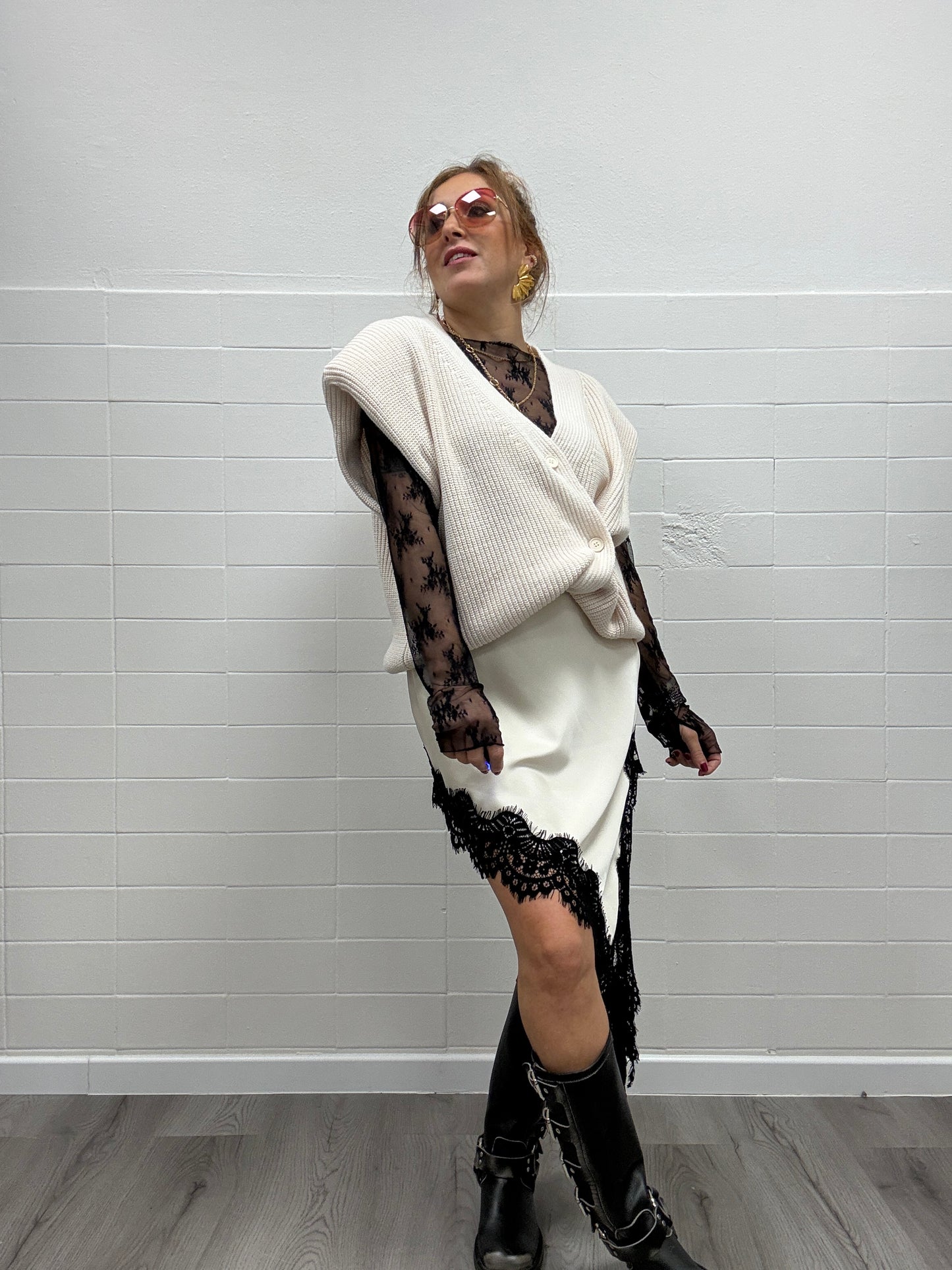 Gilet asimmetrico Burro Haveone