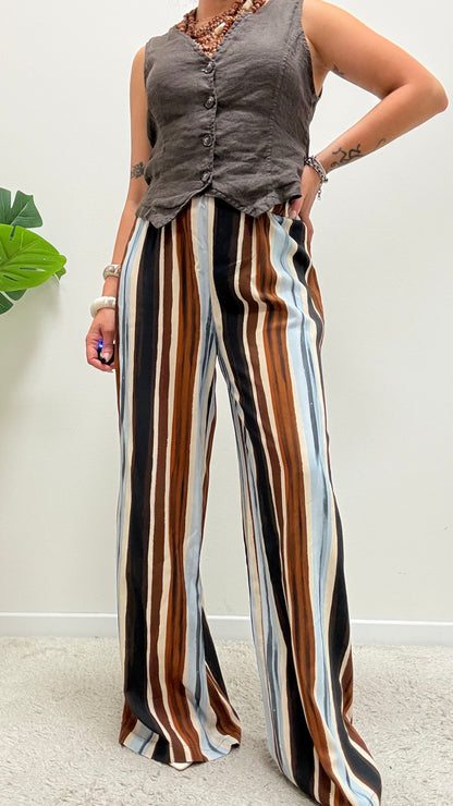 Pantalone Palazzo Righe etnico HaveOne