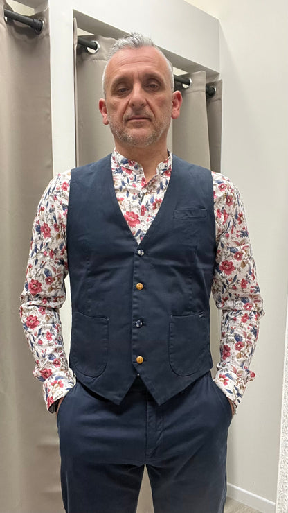 Gilet Blu Navy Gianni Lupo