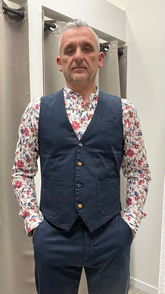 Gilet Blu Navy Gianni Lupo
