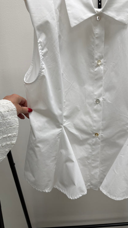 Camicia con Balze Bianca HaveOne