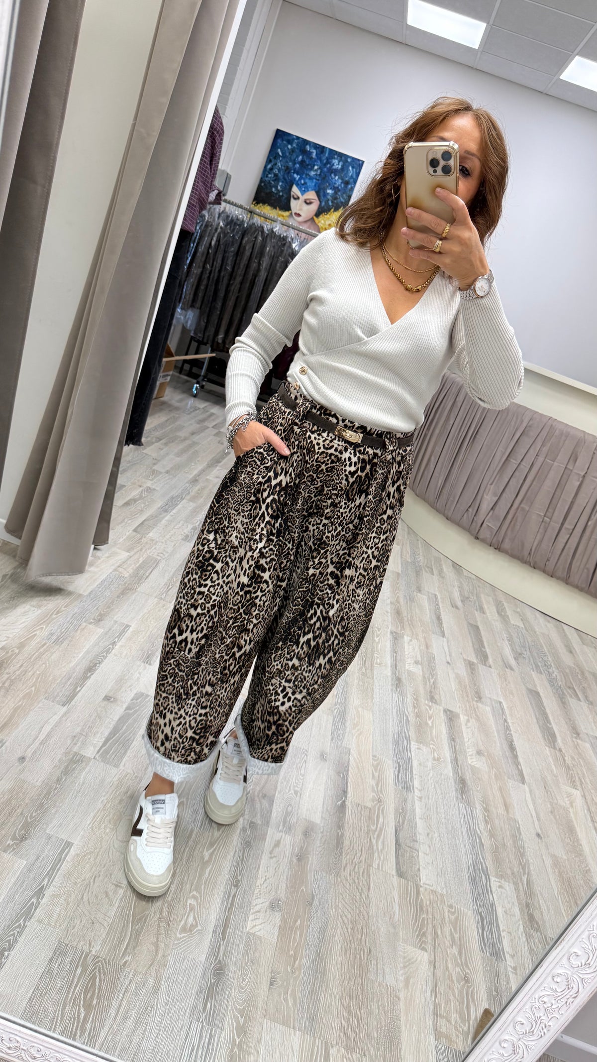 Pantaloni ovetto maculati Extasy